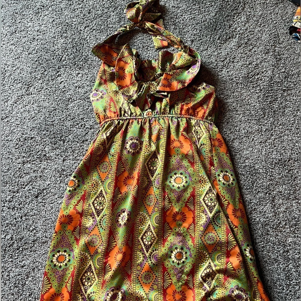 Judith March backless Halter Dress size large 407